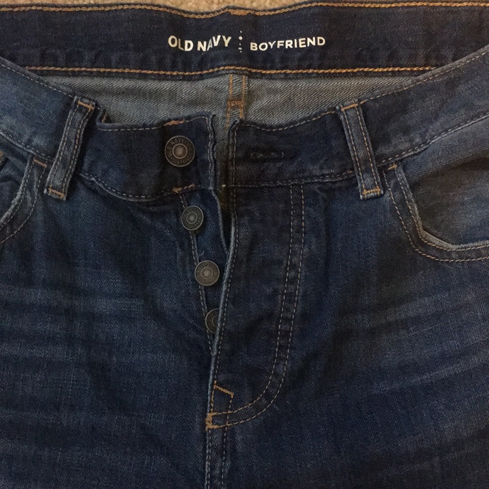 Old Navy boyfriend buttonfly jeans - Picture 2 of 2